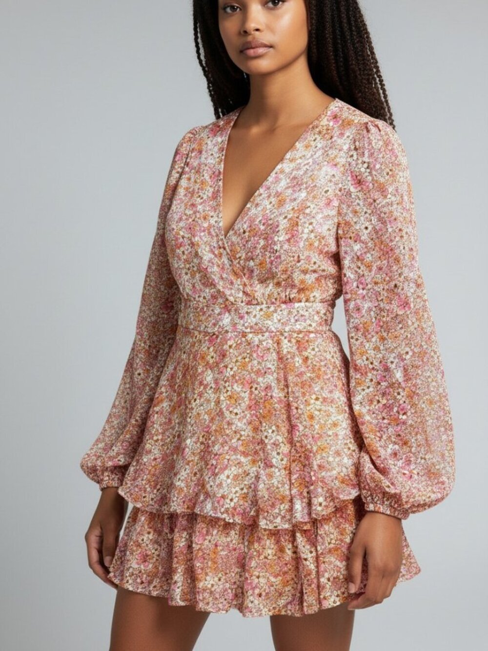 Japna pink mini dress S boho